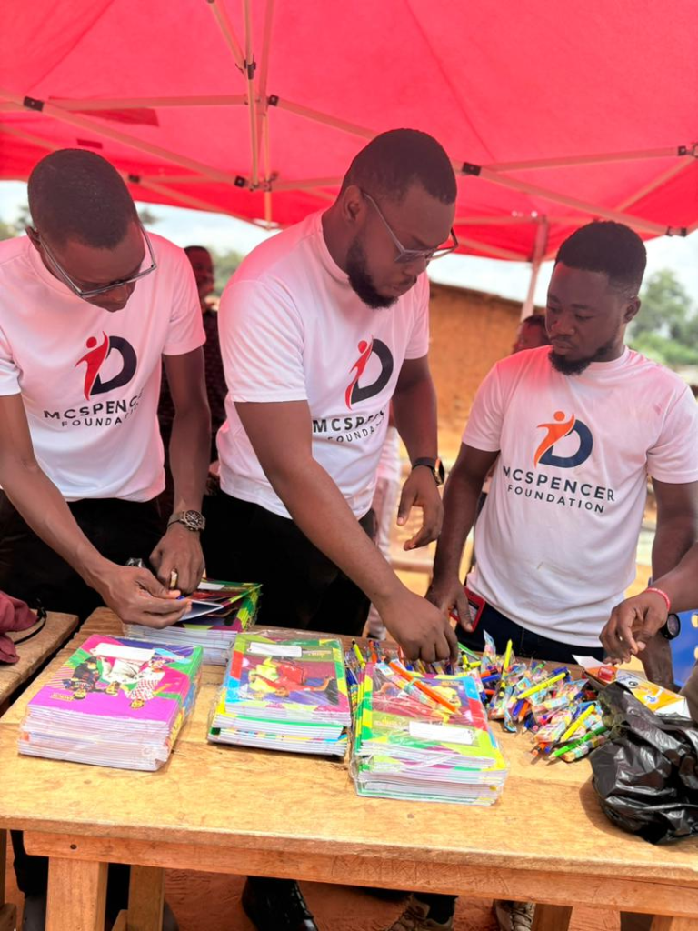 Distribution of Books and pens